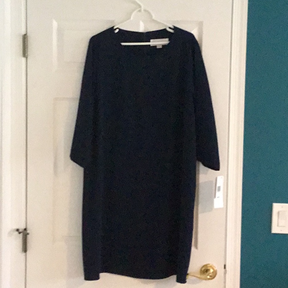NWT Navy, scoop neck, swing style dress